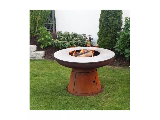 Barbecue brasero en acier Nero Hauteur 84 cm Diamètre 102 cm