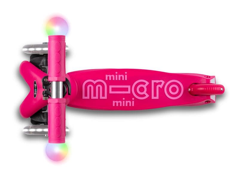 Micro Mobility Kickboard Mini2Grow Deluxe Magic LED, Pink All-in-one Scooter für die ersten Lebensjahre
