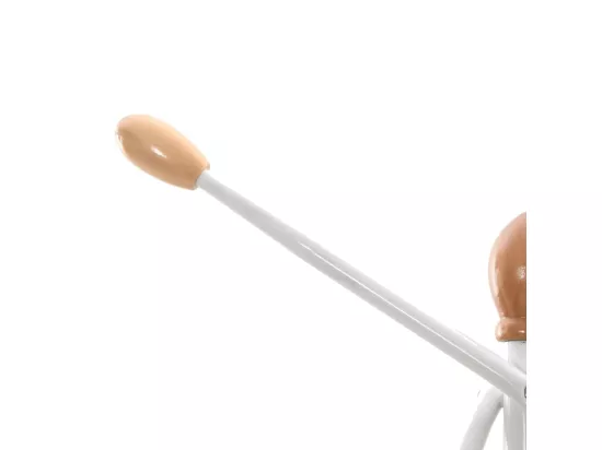 Porte-manteau blanc 176 cm fer enduit de poudre