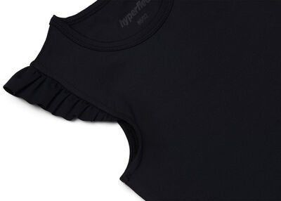 Hyperfied Frill Tank Top, Anthracite
