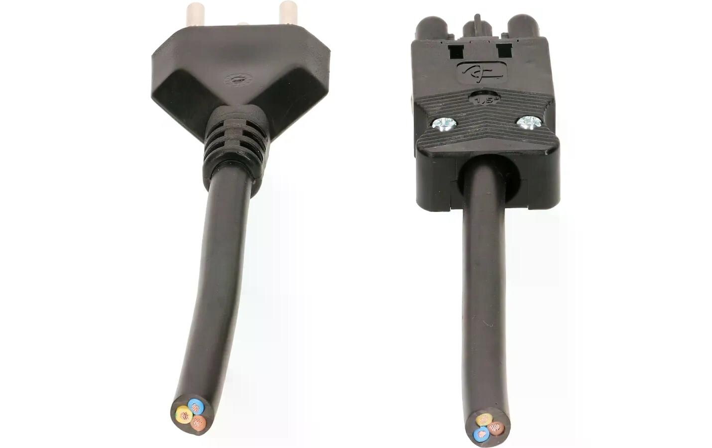 Anschlusskabel 1 m AC 166 - T12, Schwarz1 m langes Adels Contact Anschlusskabel mit T12 Stecker und Kupplung AC 166 GBUF/315