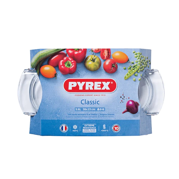 Cocotte ovale en verre 5,8 L Classic Pyrex