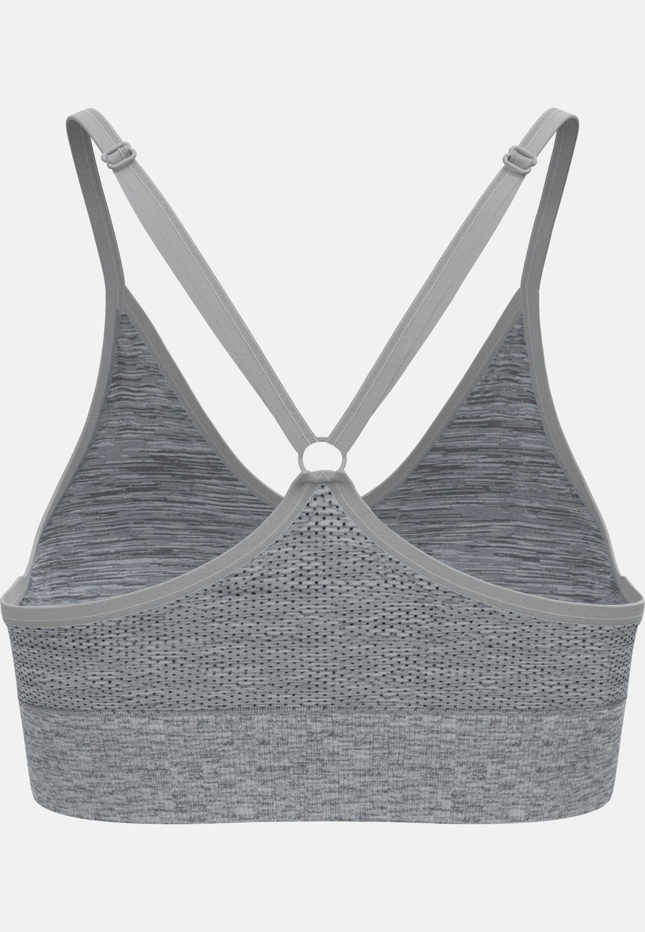 Seamless Sport-BH mit sanftem Halt in light grey melange