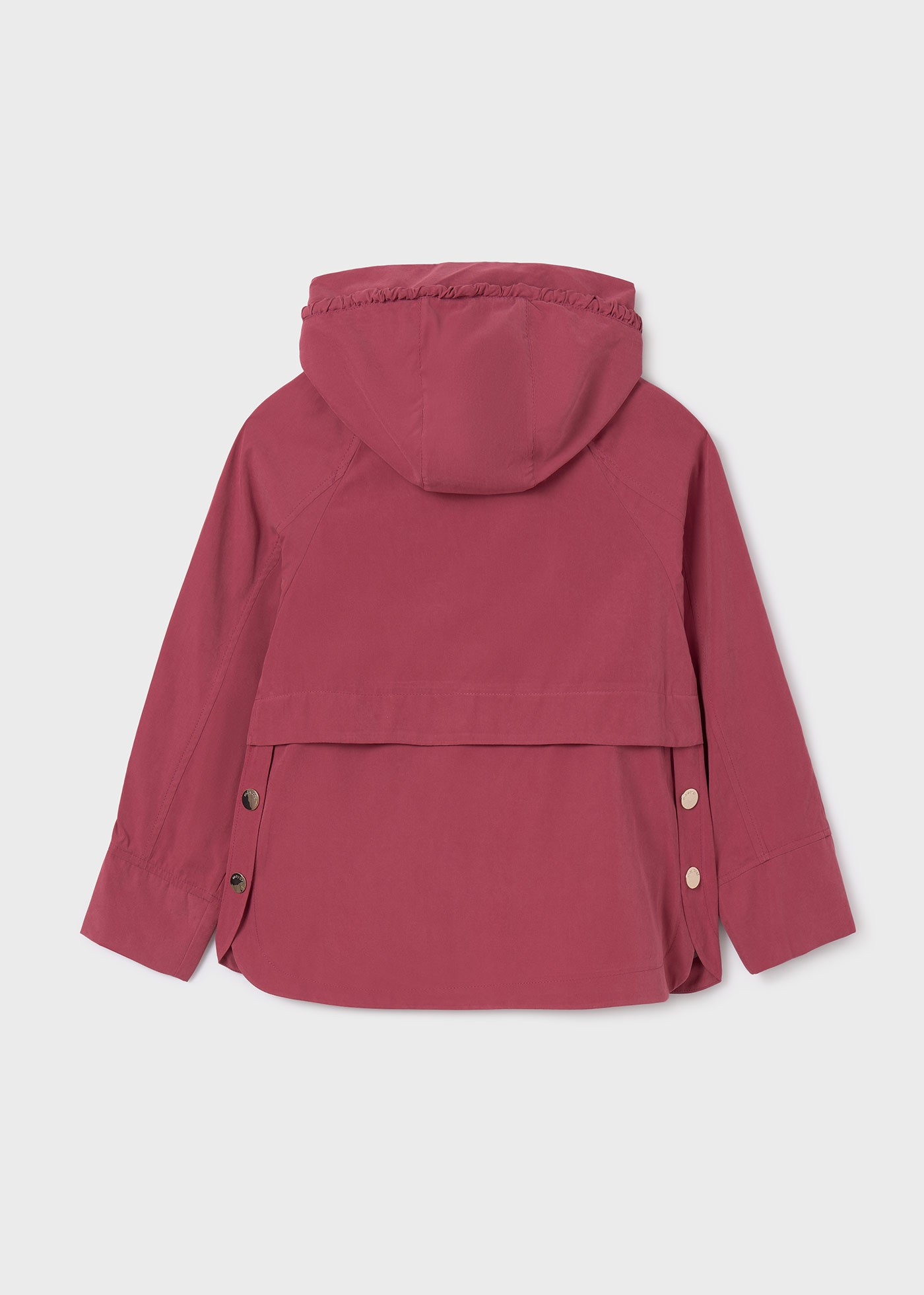 Jaqueta corta-vento feminina com bolsos