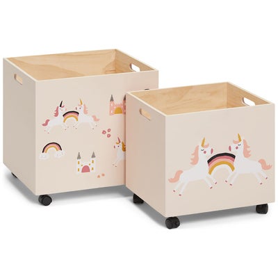 Cloudberry Castle Oppbevaringskasser 2-pack Enhjørning