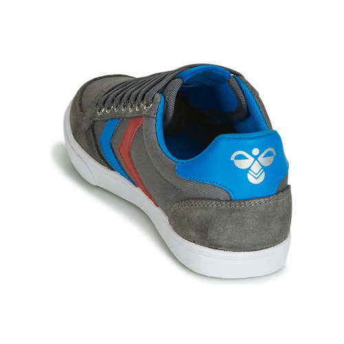 hummel - SLIMMER STADIL LOW - Gris / Bleu / Rouge