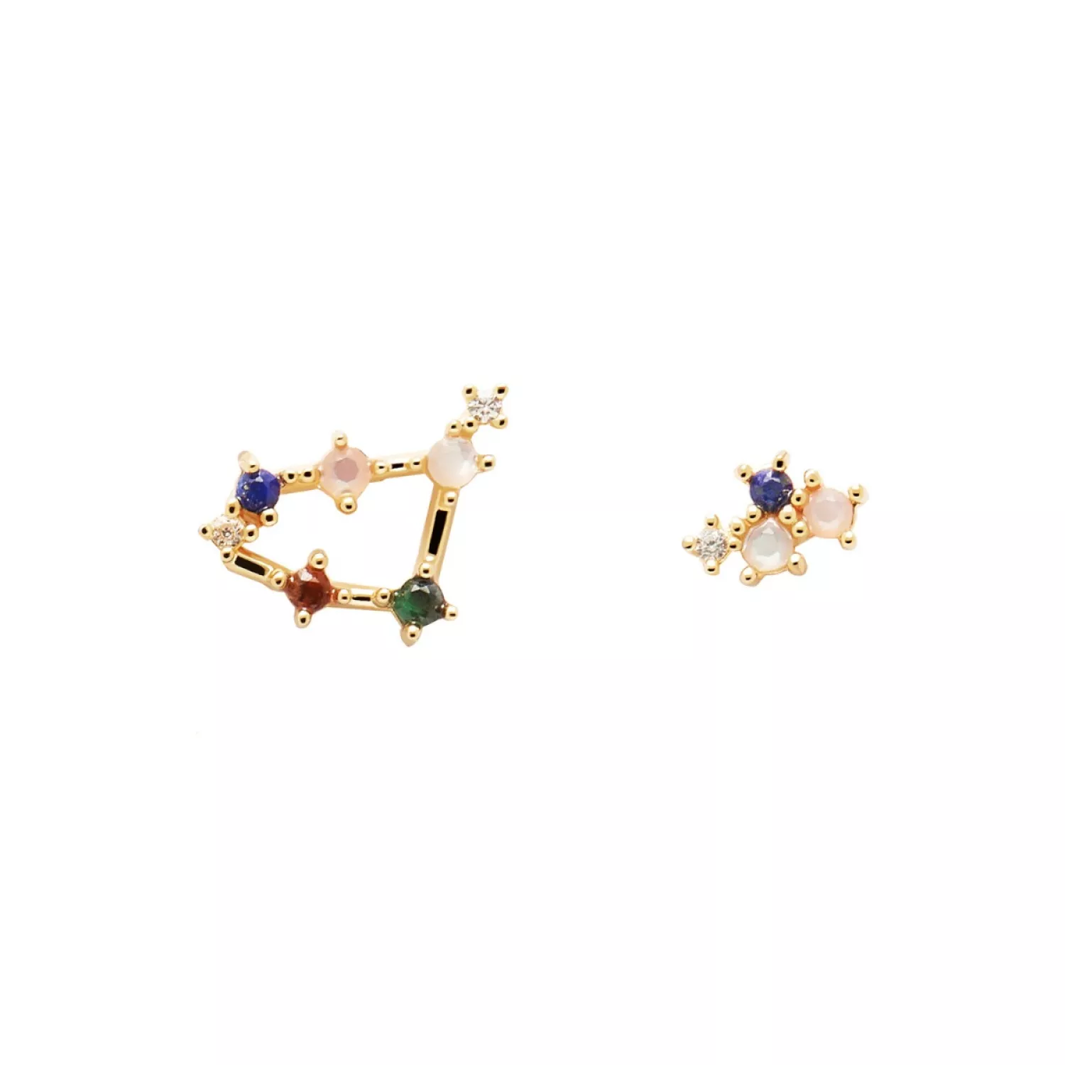 PDPAOLA Capricorn Øreringe 18 kt. Forgyldt Sølv AR01-413-U