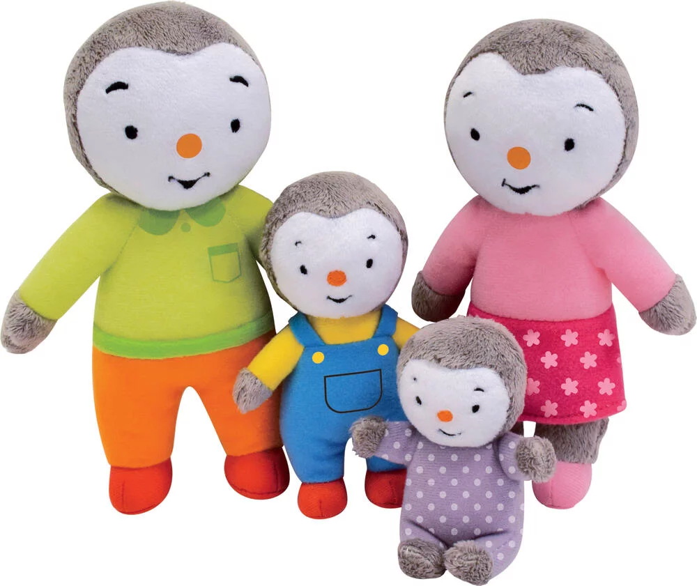 COFFRET T'CHOUPI  FAMILLE  4 PERSONNAGES