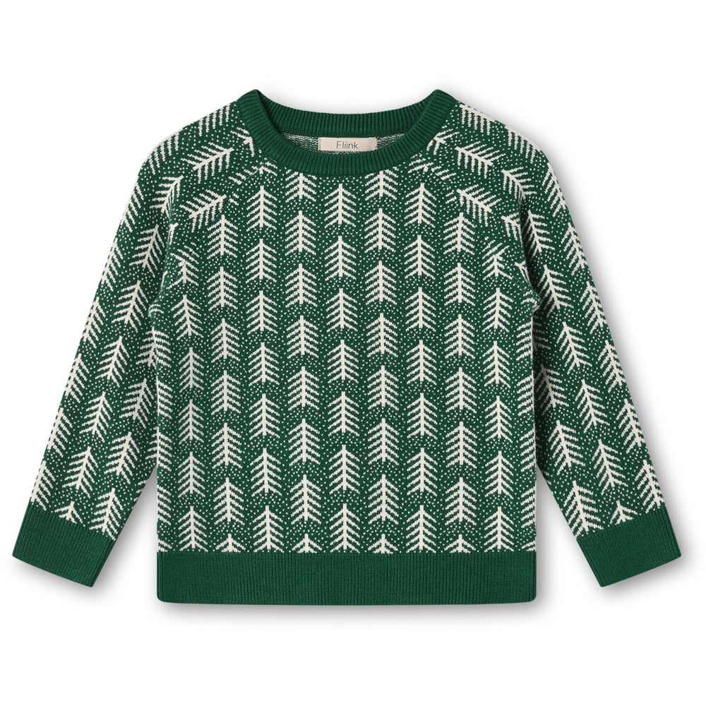 Køb Fliink Hunter Green Benna Tree Pullover