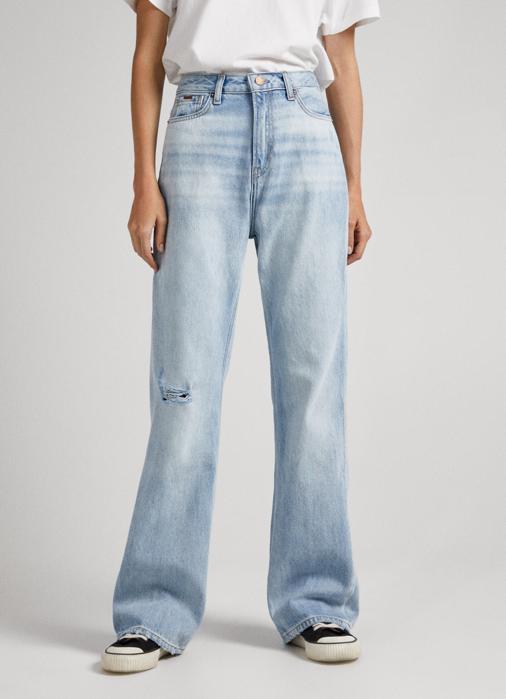 Calça jeans Harper Fit Plain de cintura alta - jeans