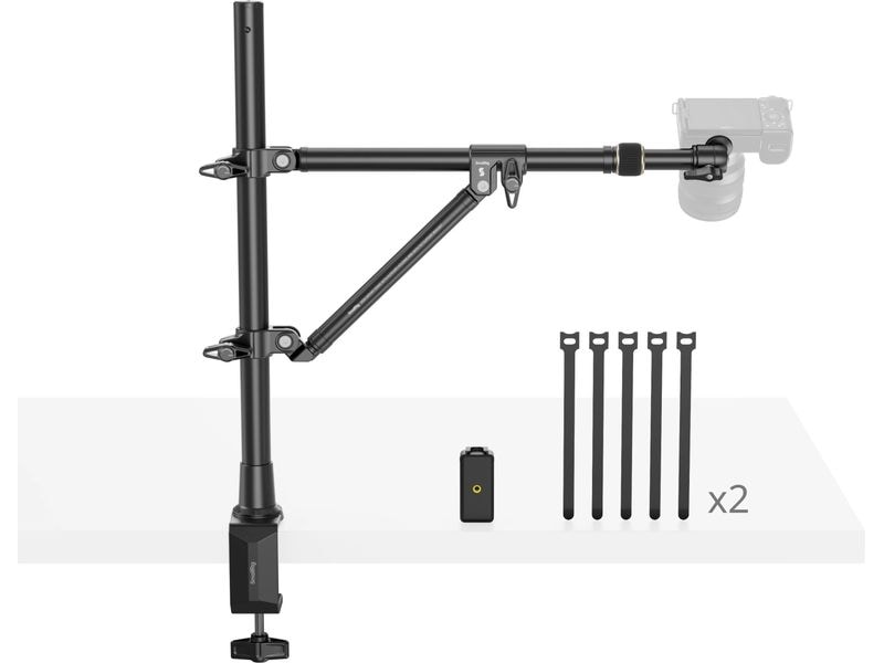 Smallrig Halterung für Desktop-Overhead-Fotografie/Live-Str Tischhalterung mit Kugelkopf und Telefonclip