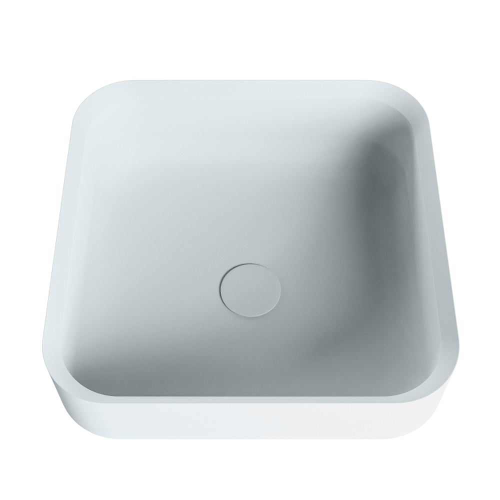 Mondiaz Binx Solid Surface waskom 36x36cm clay