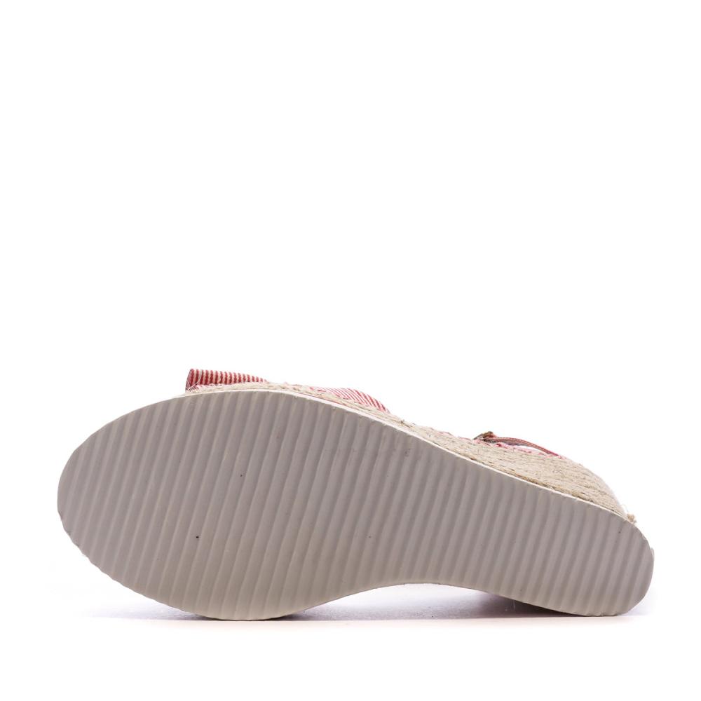 Beppi Sandales Compensées Rouge Femme Beppi