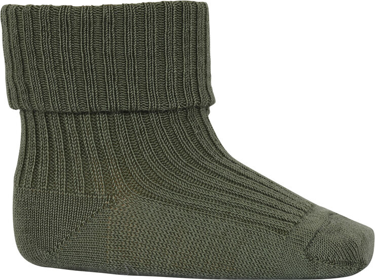 mpKids Wool rib baby socks Olivine