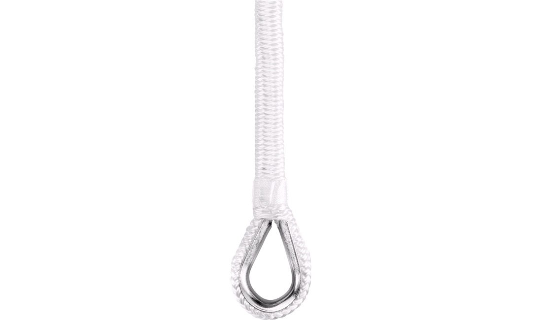 Ankertov flettet polyester m/bly, 12mm, 15mtr.
