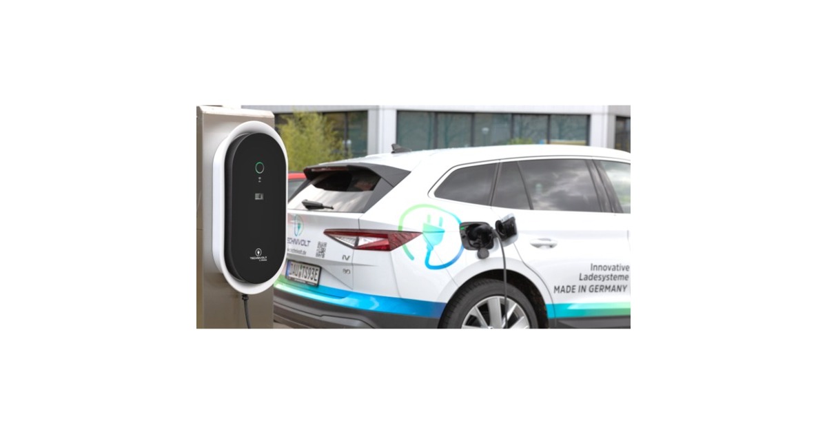 TechniSatTECHNIVOLT 2200 S   MIG 22 KW T2 laadpaal  (Zwart/wit, 22 kW, 5 m kabel, RFID, MID-energiemeter, LAN, WLAN, 4G)