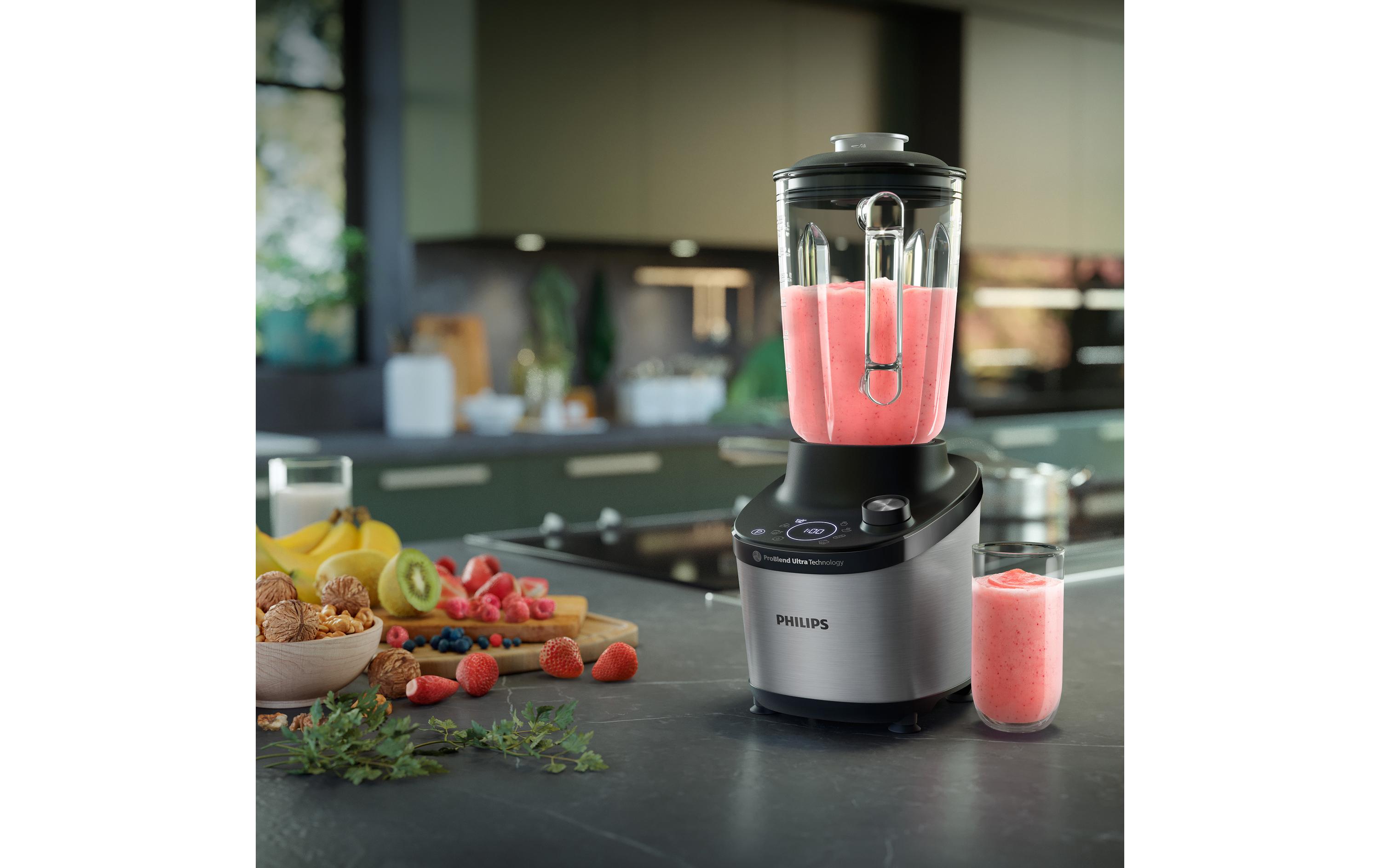 Standmixer HR3760/12 7000 Series Edelstahl/Schwarz<br>Hochleistungsmixer mit ProBlend Ultra Technologie