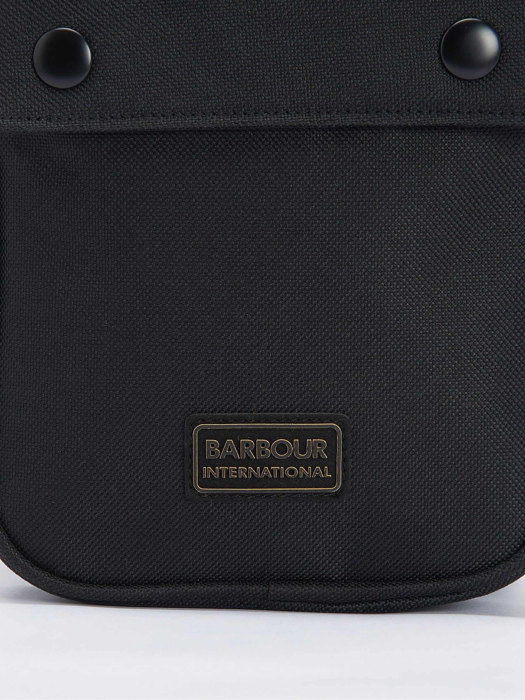 Barbour® International Knockhill onmisbare zwarte schoudertas