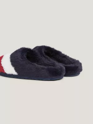 Pantufas de casa Signature em pele sintética