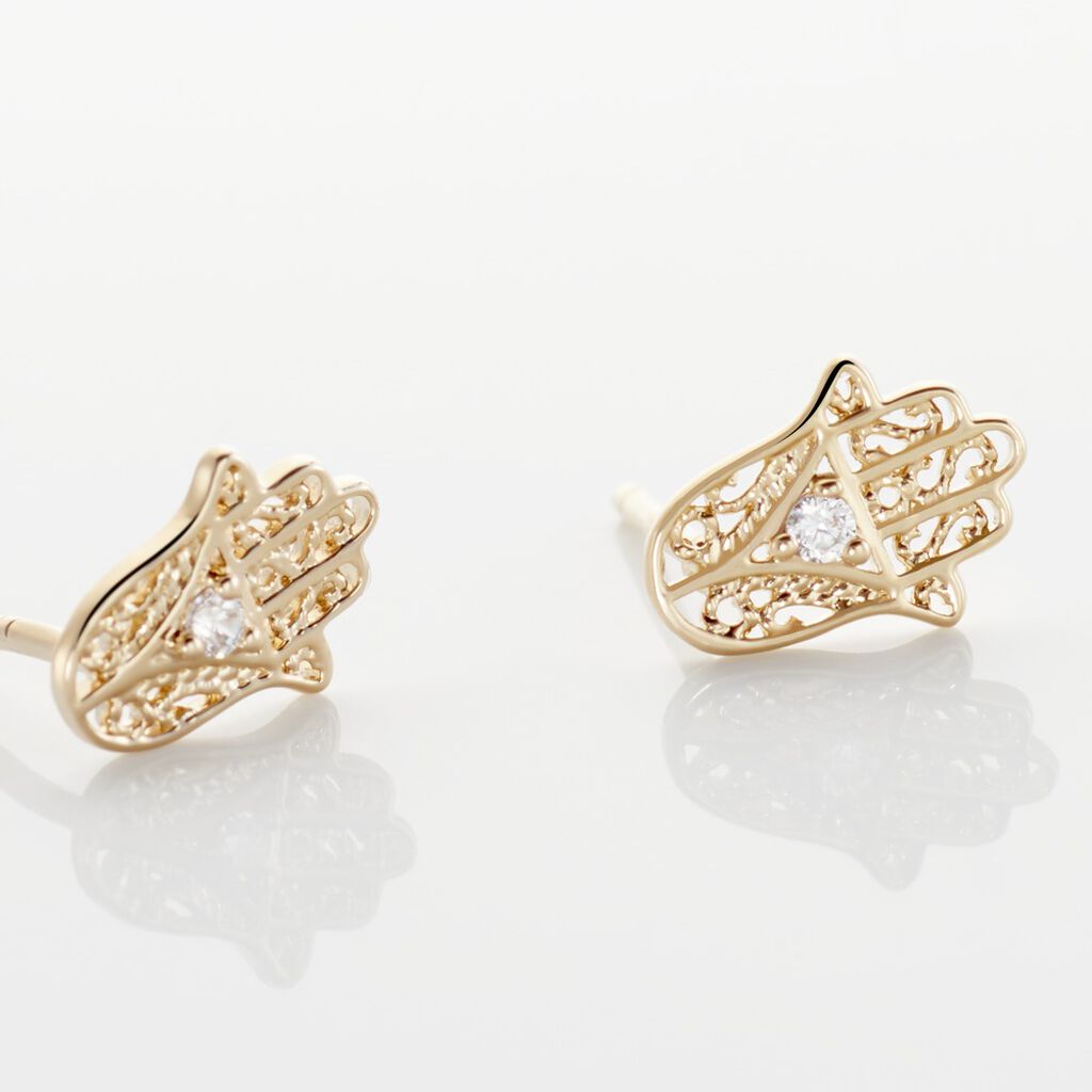 Boucles D'oreilles Puces Stijn Oxydes De Zirconium