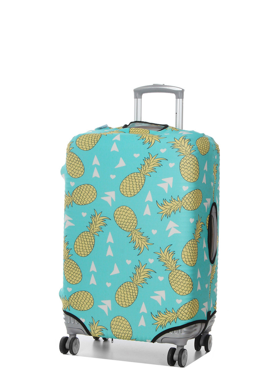 Housse de valise Periea Green with Yellow Pineapples M