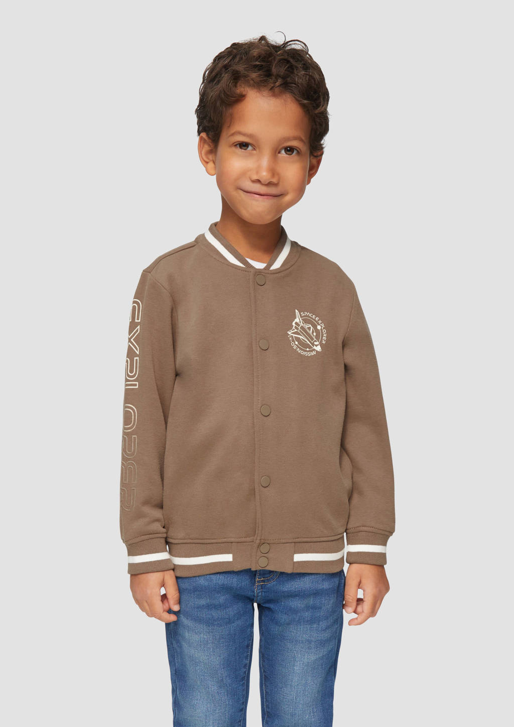 s.Oliver sweatvest bruin