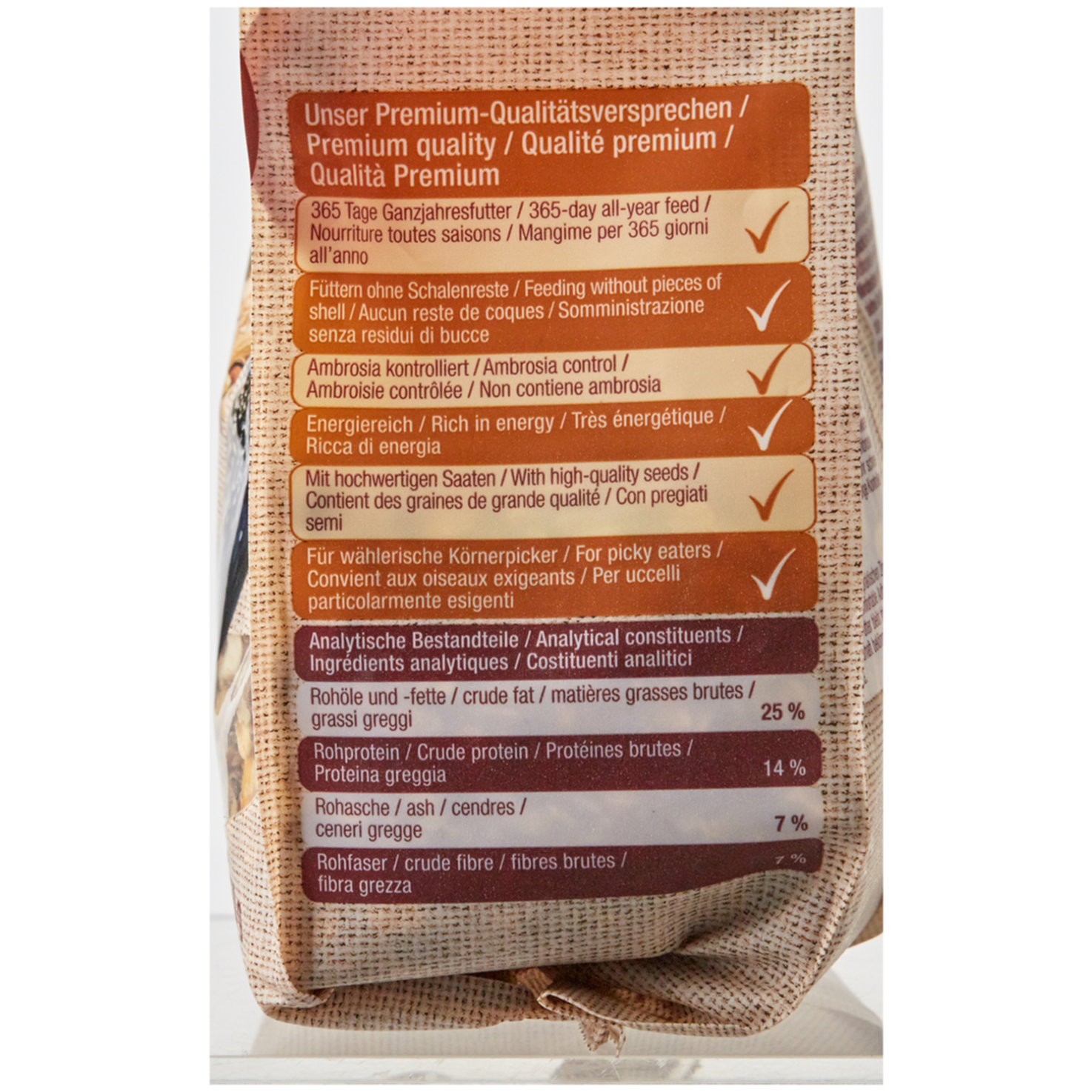 Fidelio Wildvogelfutter Deluxe