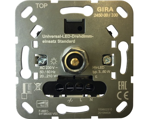 Gira 245000 Universele LED-draaidimmer standaard