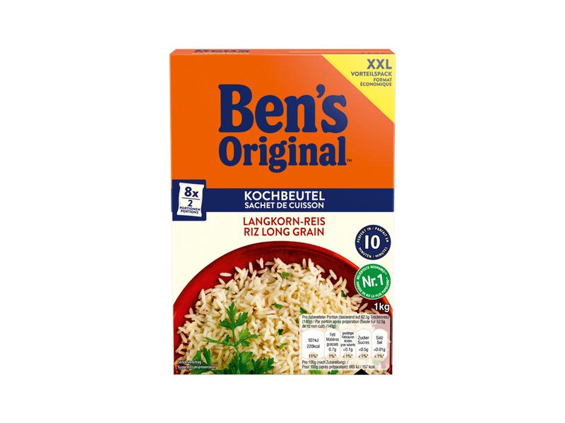 Ben's Original Reis Langkorn 1 kg Langkornreis im Kochbeutel