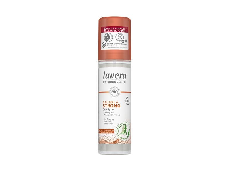 Lavera Deo Spray Natural and Strong 75 ml Veganes Naturkosmetik-Deo für 48 Stunden Schutz