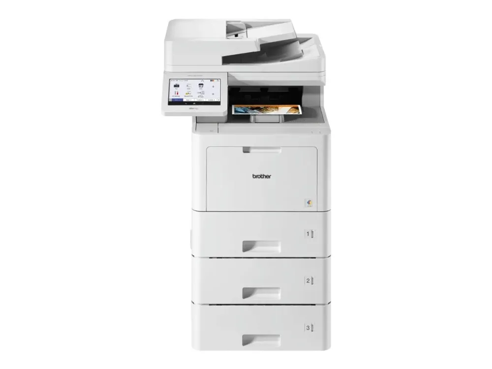 Brother MFC-L9670CDNTT - Multifunktionsprinter - farve - laser - A4/Legal (medie) - op til 40 spm (kopiering) - op til 40 spm (udskriver) - 1620 ark - 33.6 Kbps - Gigabit LAN, USB 2.0, USB 2.0 vært, NFC