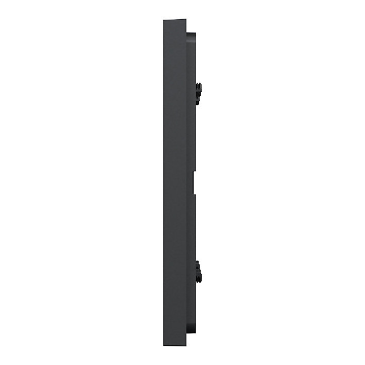 Plaque de finition double Schneider Electric Unica Déco gris anthracite