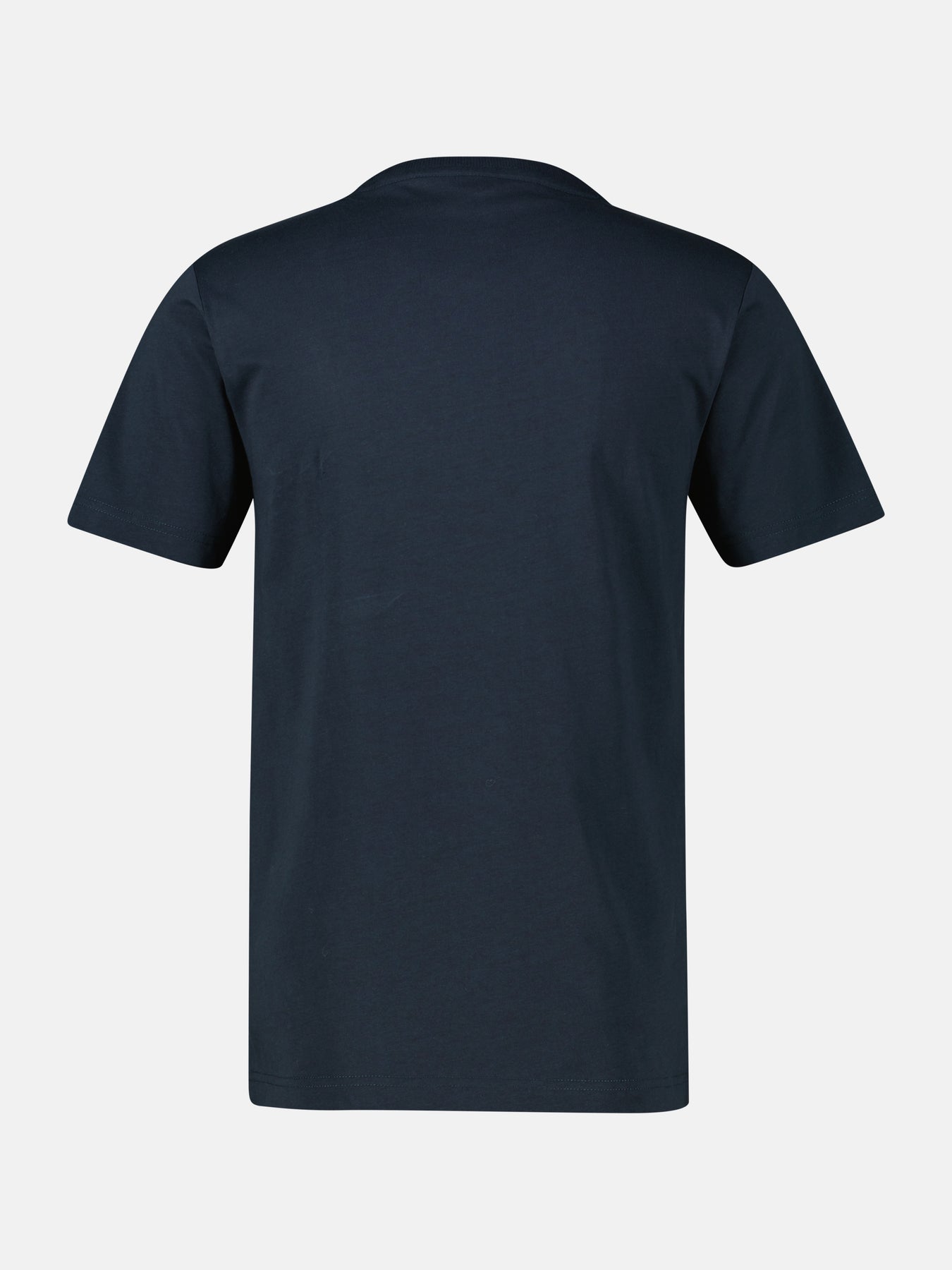 Unifarbenes T-Shirt mit Print