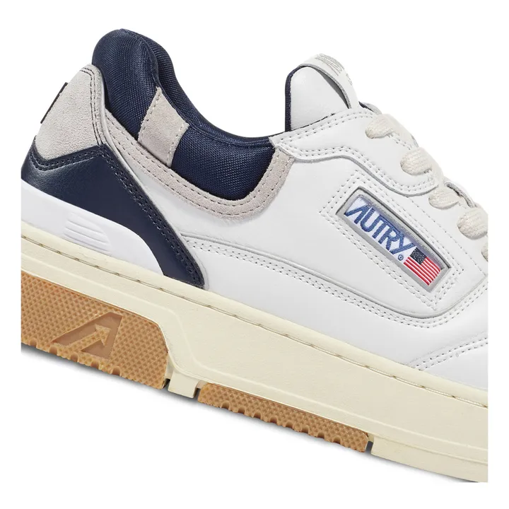 Autry Baskets CLC Low Cuir Bicolore | Bleu marine
