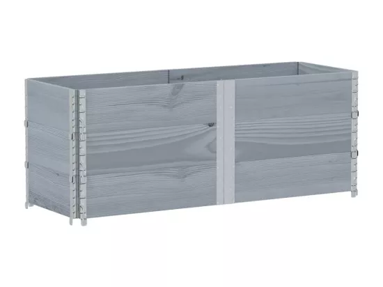 Jardinière bac lit surélevé bois marron 150 x 50 x 60.5 cm 02_0037435