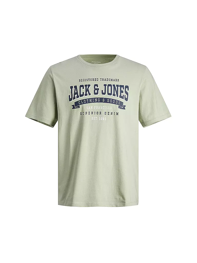 JACK & JONES Jungen T-Shirt JJELOGO hellgrün