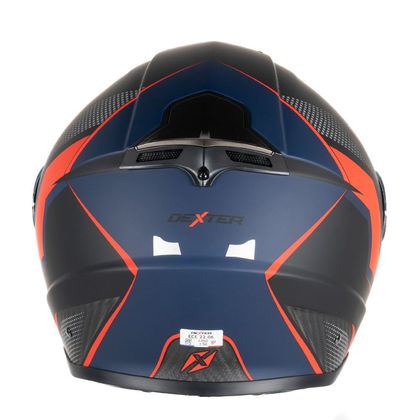 Casque Dexter CONTINENTAL CARBON DECAL MATT 22.06 - Bleu / Rouge