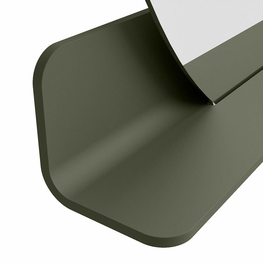 Mondiaz Spot spiegel rond Ø110cm met planchet army