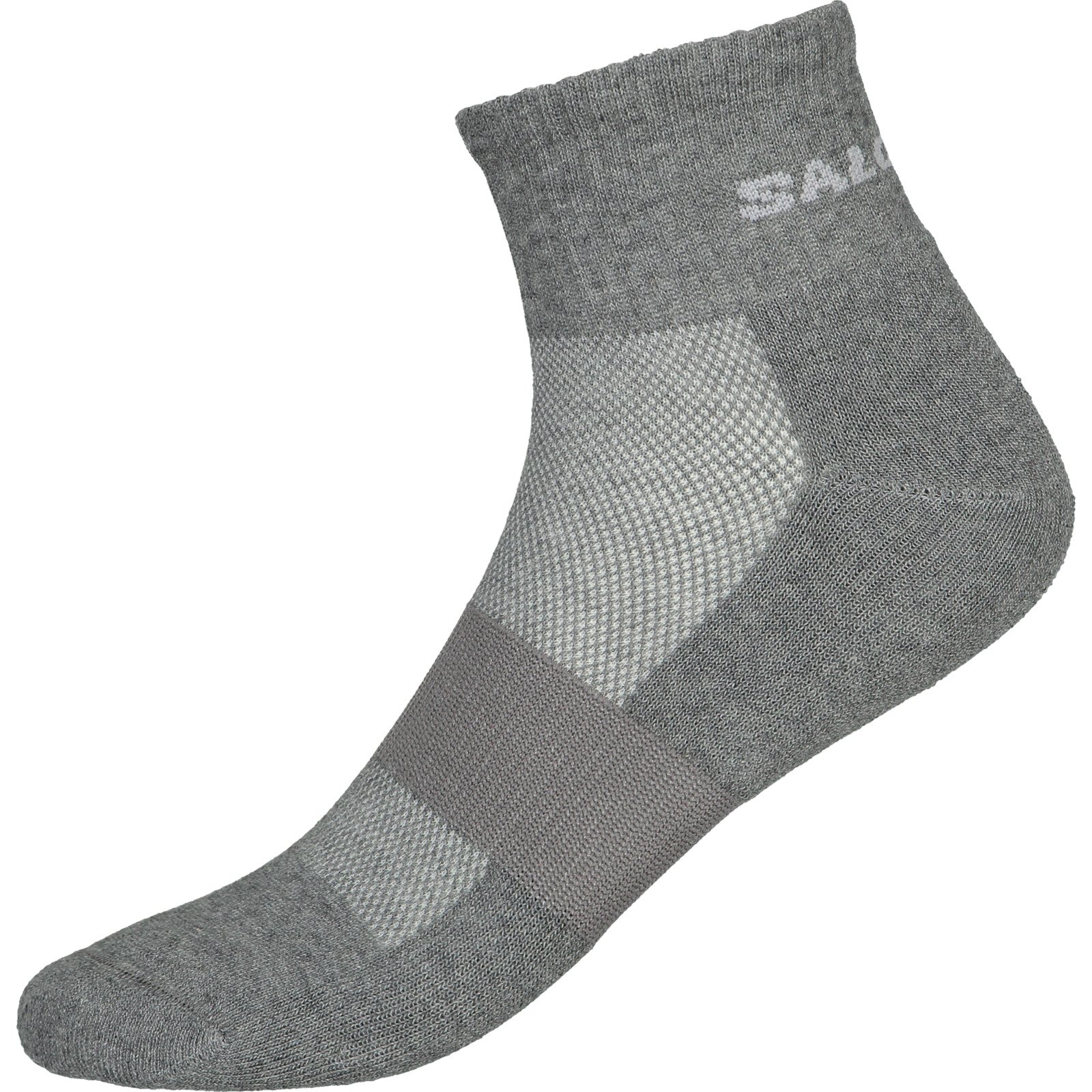 Salomon Unisex-Socken Evasion Ankle, 2 Paar 42-44, grau