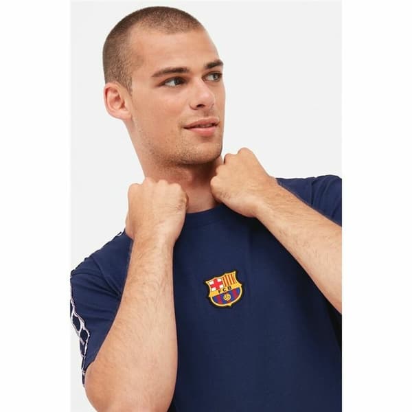 Kortermet fotballskjorte herrer F.C. Barcelona Marineblå - M