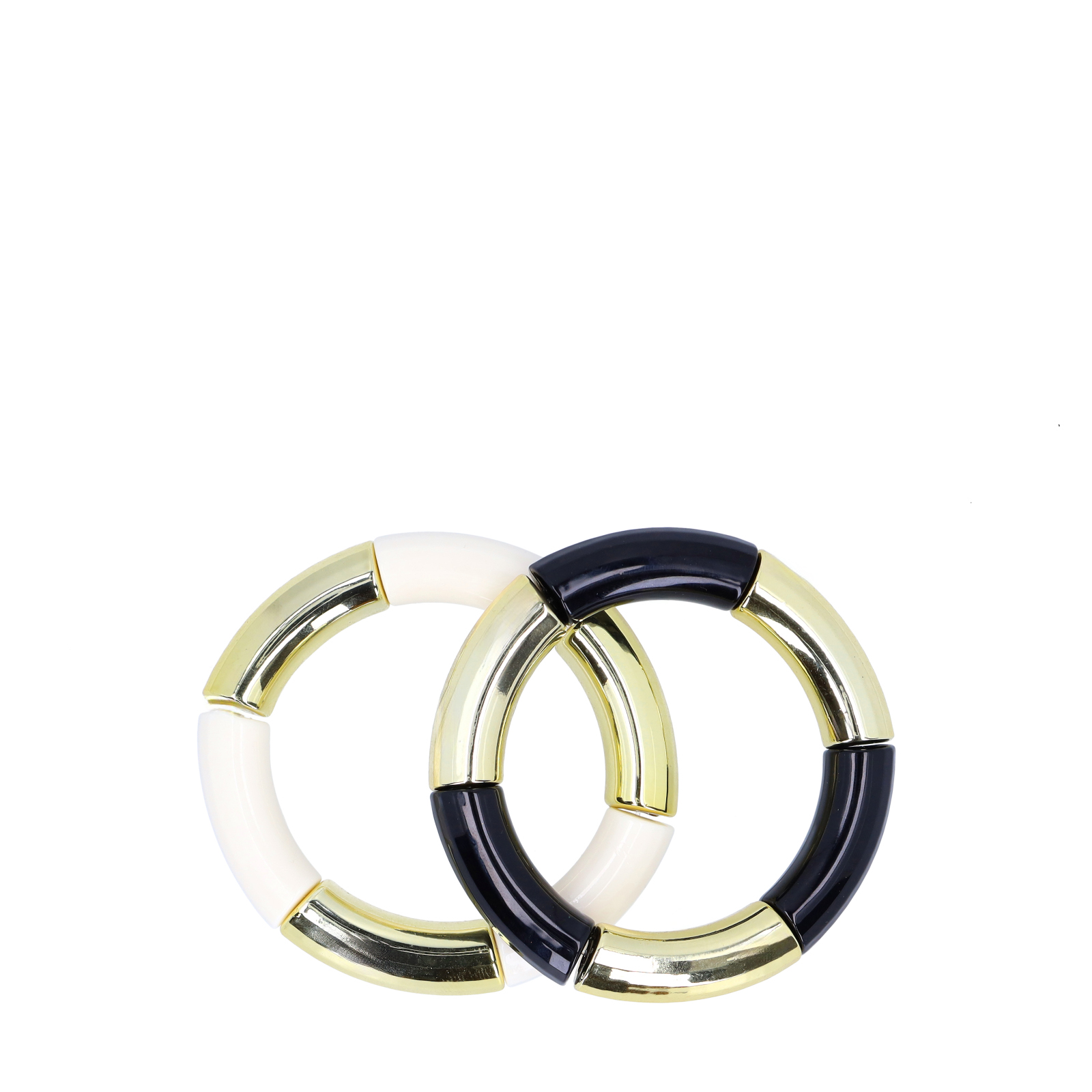 Goudkleurige elastieken bangles