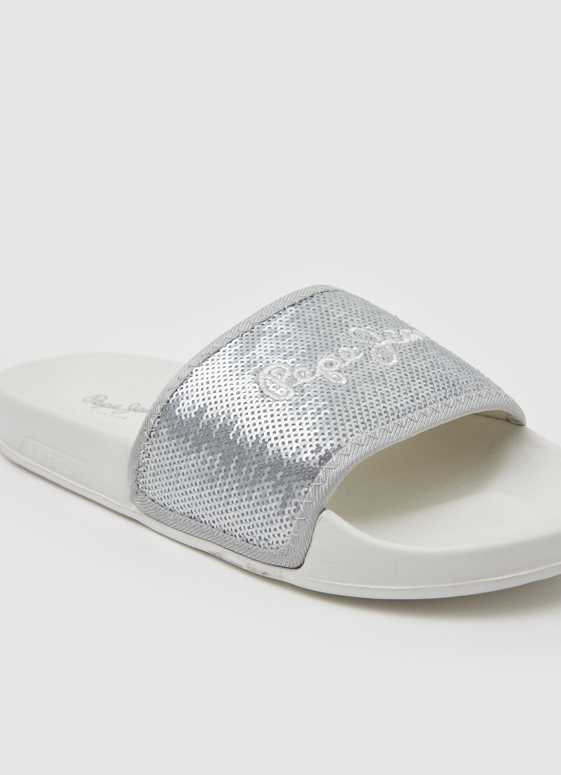 Chinelo de dedo SLIDER SWEET BEACH - cinza prateado perolado