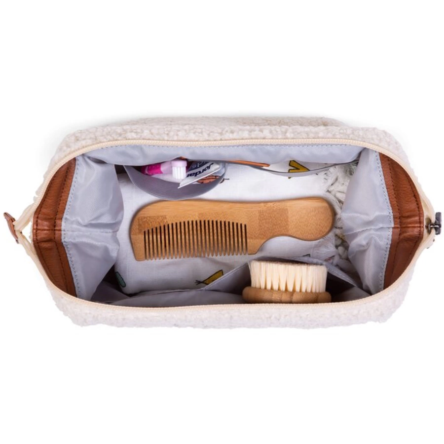 CHILDHOME Baby Necessities Kulturbeutel Teddy offwhite