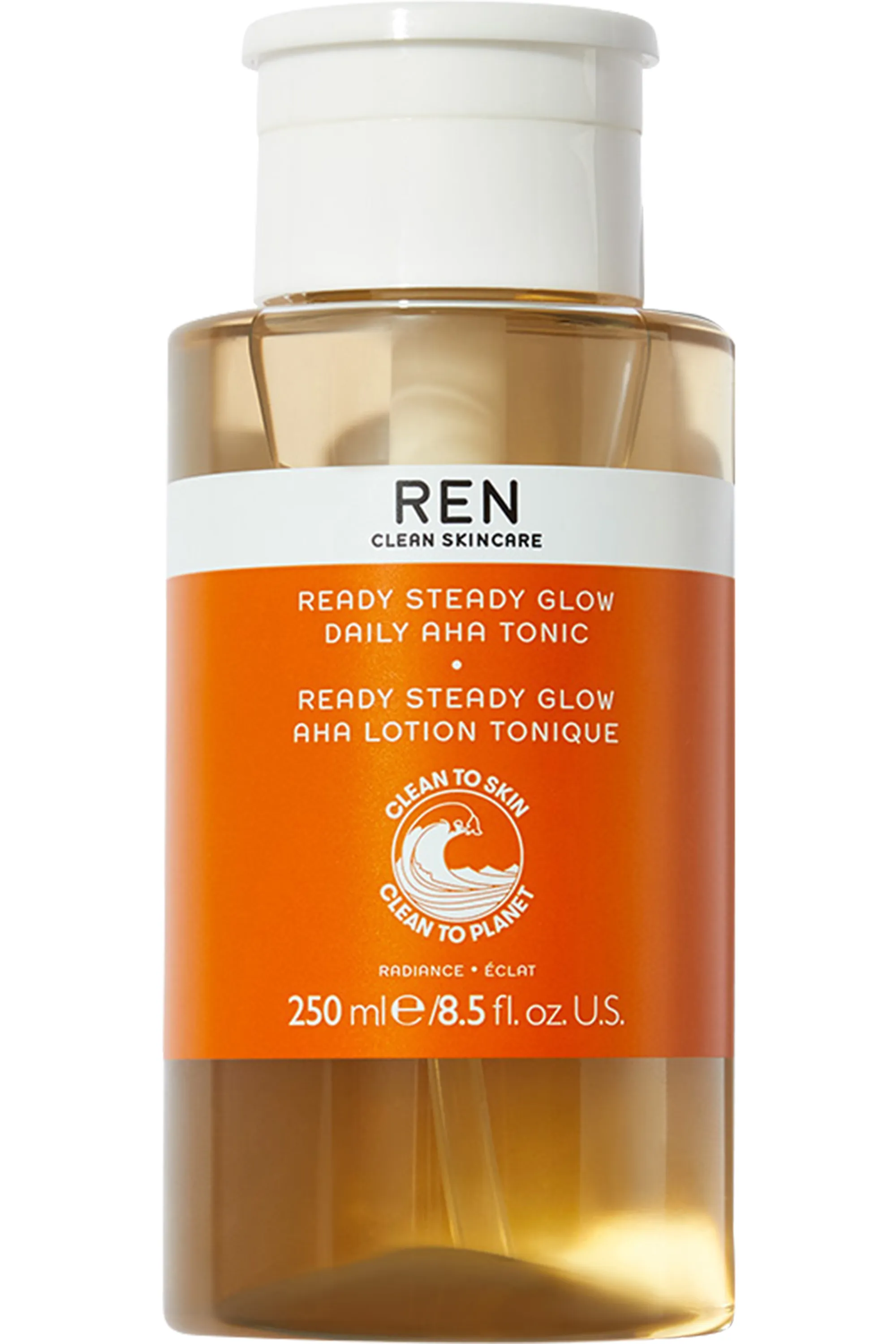 REN Lotion tonique radiance Ready Steady Glow AHA-100 ml