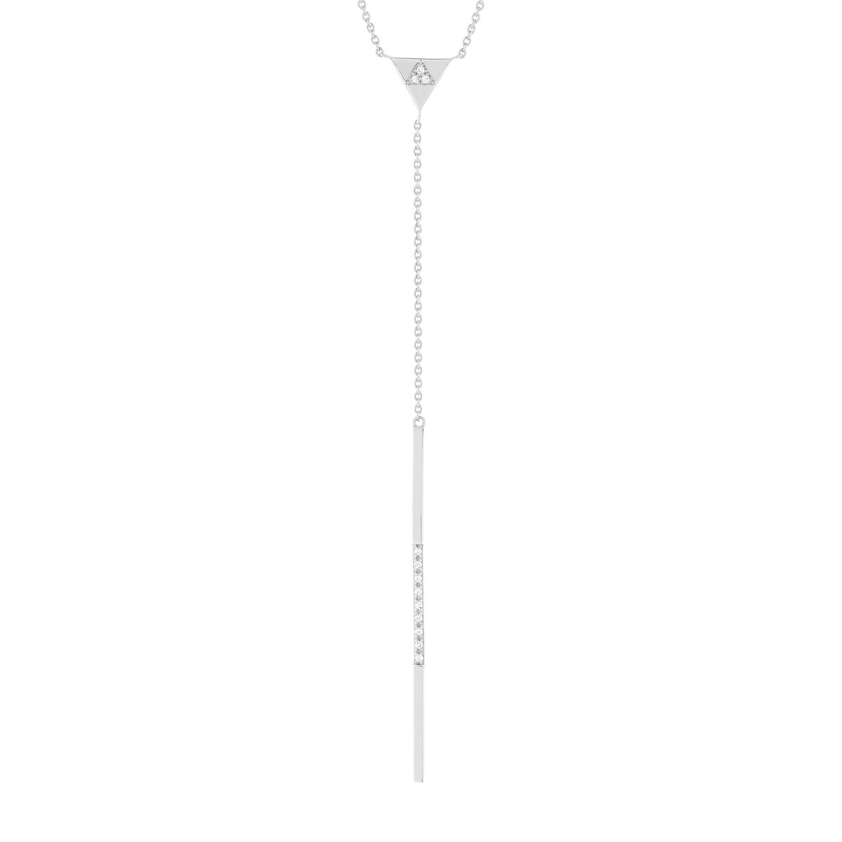 Collier argent 925 zirconias 48cm
