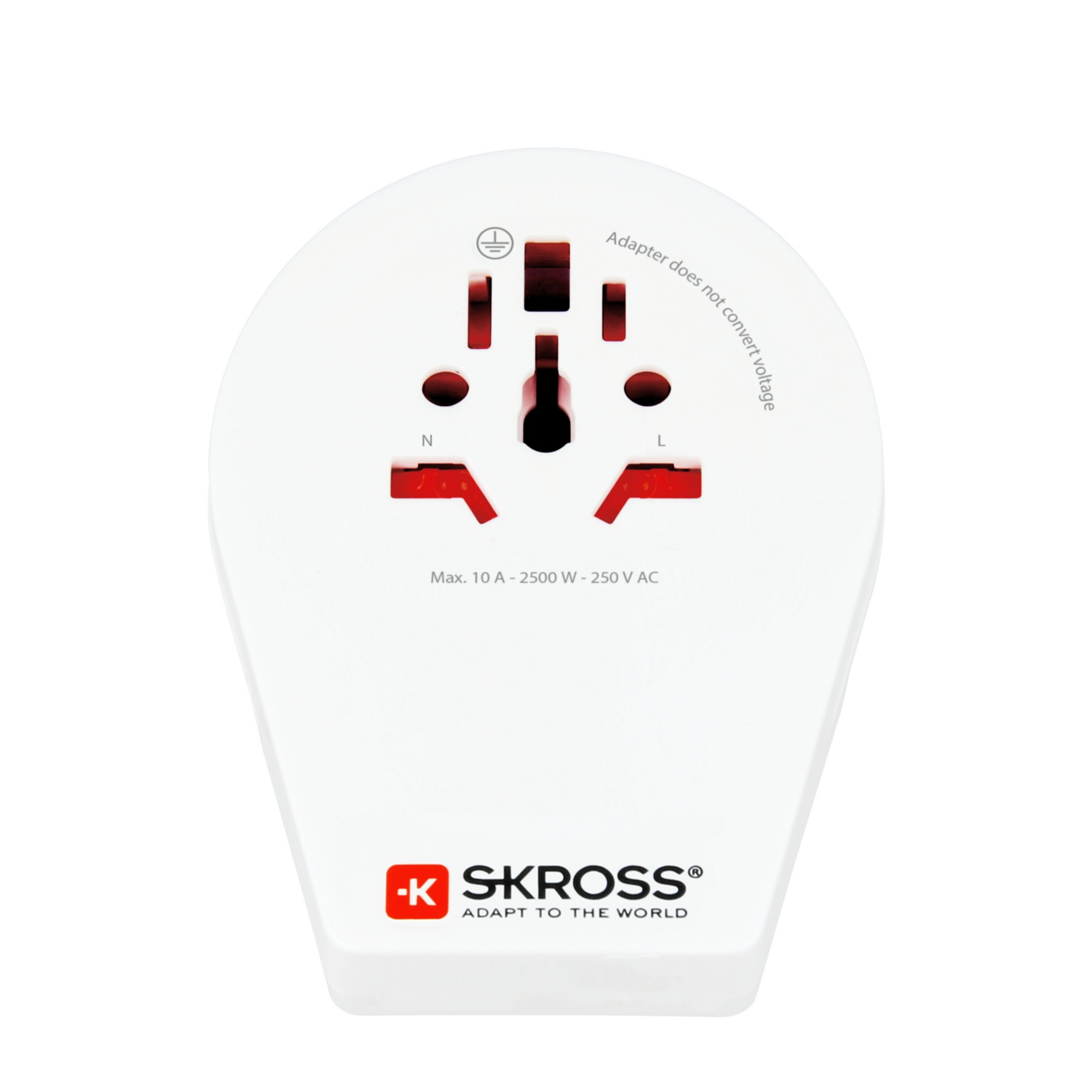Country Travel Reise Adapter World to Schweiz / Italien / Brasilien (1.500271) - Weiss