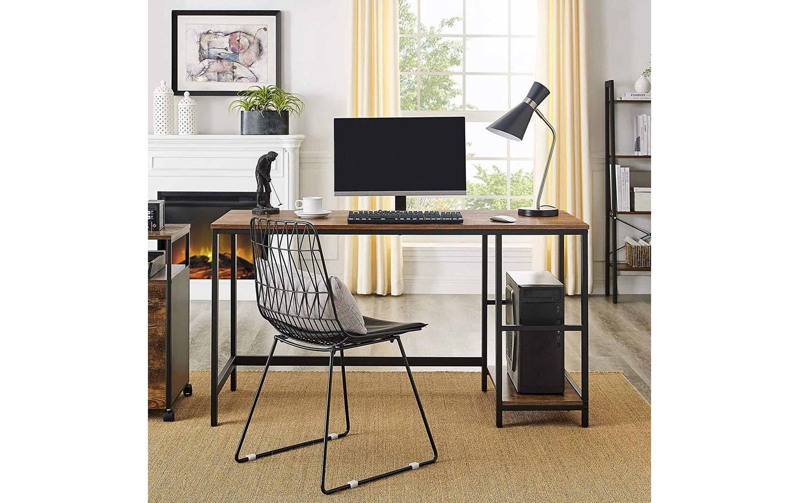 Tisch LWD55X Vintagebraun-Schwarz<br>Industrie-Look Schreibtisch