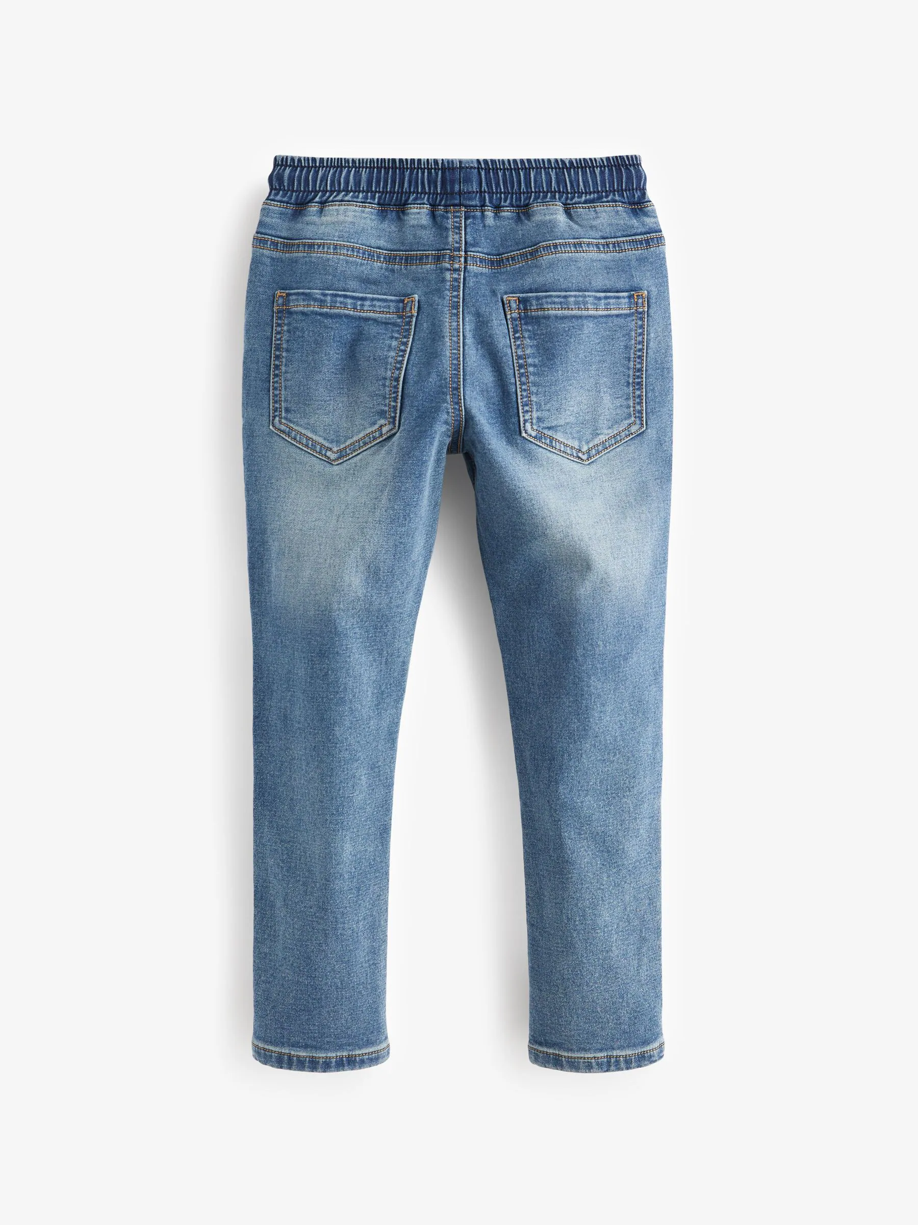 Lichtblauw - Jeans met stretch en elastische taille (3-16 jr)