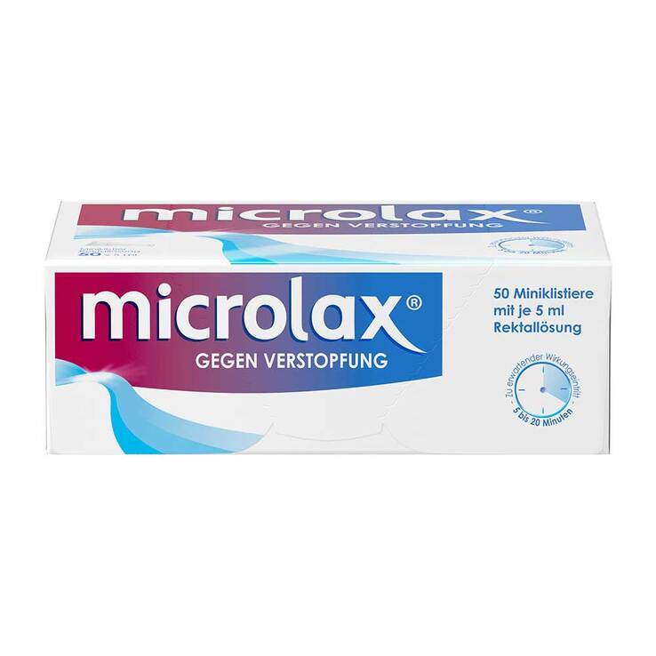microlax Abführmittel bei Verstopfung, 50X5 ml