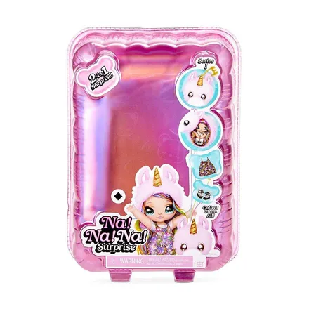 MGA Entertainment Na! Na! Na! Surprise Doll 2in1 Puppe mit Plüsch-Anhänger, 1 Stück, sortiert